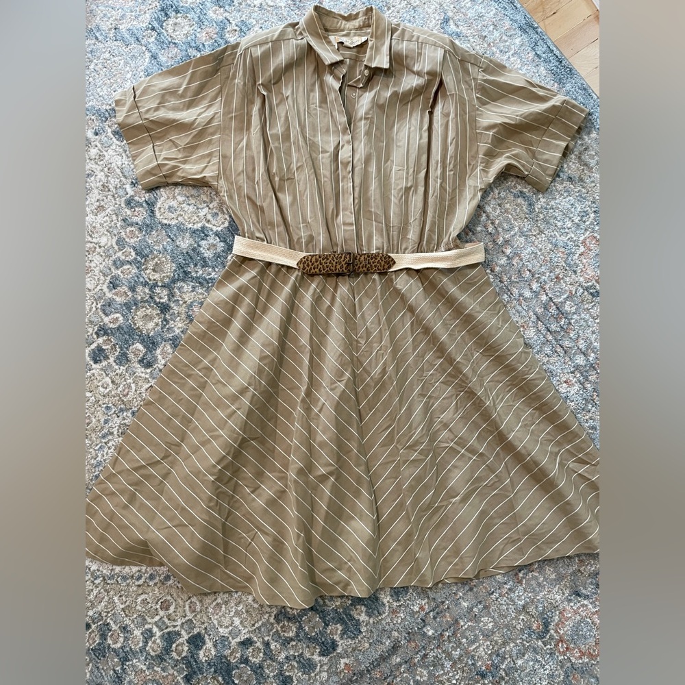 Vintage Schrader Sport Striped Dress 18W